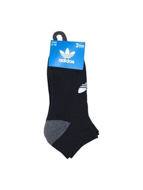 Adidas 3-Pair Low-Cut Moisture-Wicking Mens Socks For Shoe Size 6-12